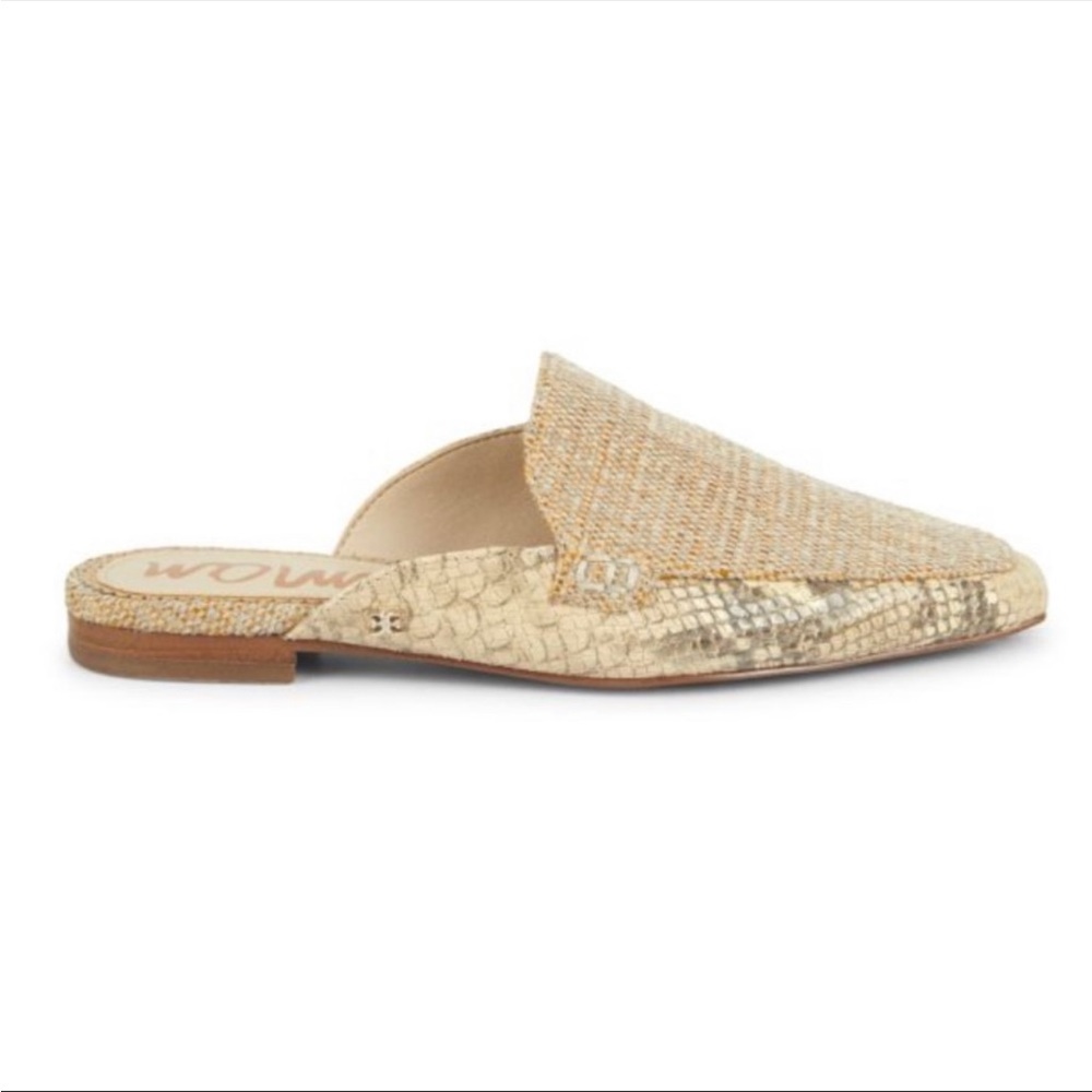 Sam Edelman Eiko Woven Tweed Mules Sz 6
